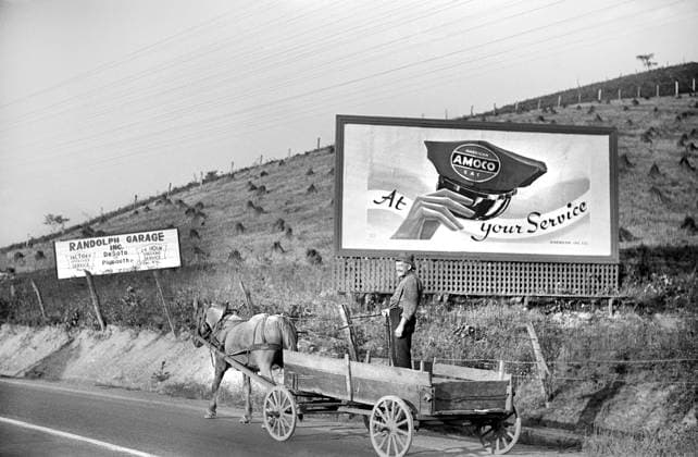 Farmer going to town along highway near Elkins, West Virginia, USA, Marion Post Wolcott, U.S. Farm Security Administration, September 1938  Copyright: xCircaxImagesx ghi-circa02016