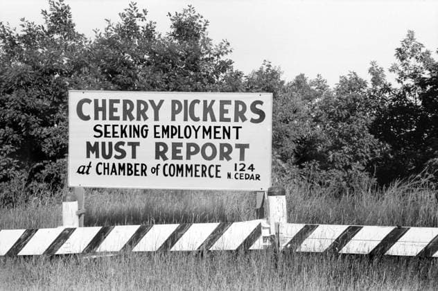 Roadside Employment Sign, Sturgeon Bay, Wisconsin, John Vachon, U.S. Farm Security Administration, July 1940  Copyright: xCircaxImagesx ghi-circa02545