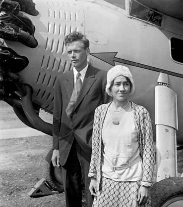 Charles Lindbergh with his Wife, Anne Morrow Lindbergh, Portrait, Washington DC, USA, National Photo Company, September 1929  Copyright: xCircaxImagesx ghi-circa02632