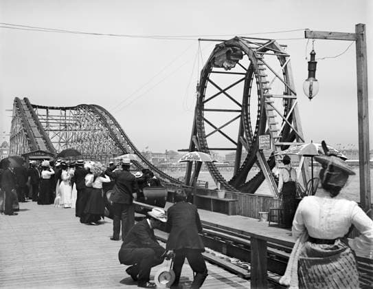 Looping the loop, Atlantic City, New Jersey, USA, Detroit Publishing Company, 1900  Copyright: xCircaxImagesx ghi-circa03144