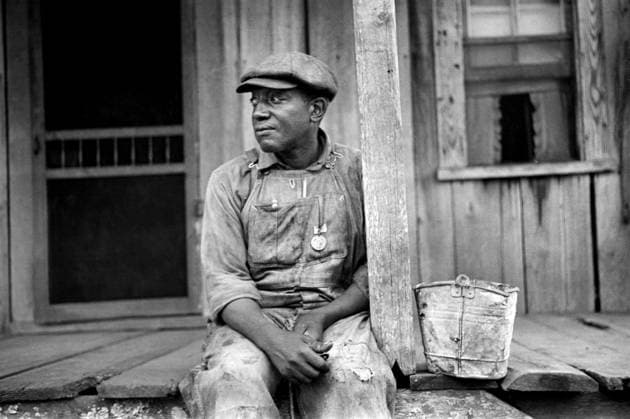 Rehabilitation Client Coming Back from Town with Fertilizer, Guilford County, North Carolina, USA, John Vachon for Farm Security Administration, April 1938  Copyright: xCircaxImagesx ghi-circa04605