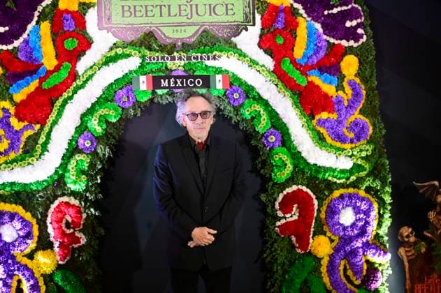 August 13, 2024, Mexico City, Ciudad de Mexico, Mexico: Director Tim Burton Posing for photos during the Beetlejuice Beetlejuice film Photocall at Mexico City Four Season Hotel. August 13, 2024 in Mexico City, Mexico. Mexico City Mexico - ZUMAe321 20240813_zea_e321_010 Copyright: xCarlosxTischler xEyepixxGroupx