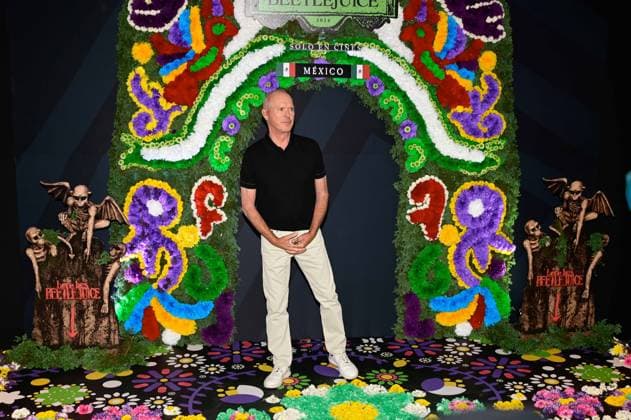 Beetlejuice Beetlejuice Mexico City Premiere American actor Michael Keaton Posing for photos during the Beetlejuice Beetlejuice film Photocall at Mexico City Four Season Hotel. August 13, 2024 in Mexico City, Mexico. Mexico City CDMX Mexico Copyright: xCarlosxTischlerx
