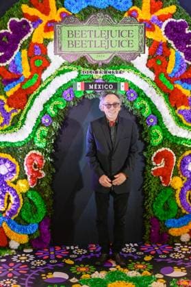 Beetlejuice Beetlejuice Mexico City Premiere Director Tim Burton Posing for photos during the Beetlejuice Beetlejuice film Photocall at Mexico City Four Season Hotel. August 13, 2024 in Mexico City, Mexico. Mexico City CDMX Mexico Copyright: xCarlosxTischlerx