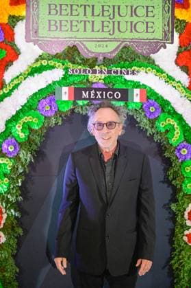 Beetlejuice Beetlejuice Mexico City Premiere Director Tim Burton Posing for photos during the Beetlejuice Beetlejuice film Photocall at Mexico City Four Season Hotel. August 13, 2024 in Mexico City, Mexico. Mexico City CDMX Mexico Copyright: xCarlosxTischlerx