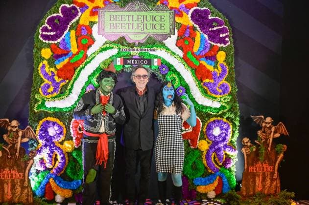 Beetlejuice Beetlejuice Mexico City Premiere Director Tim Burton Posing for photos during the Beetlejuice Beetlejuice film Photocall at Mexico City Four Season Hotel. August 13, 2024 in Mexico City, Mexico. Mexico City CDMX Mexico Copyright: xCarlosxTischlerx