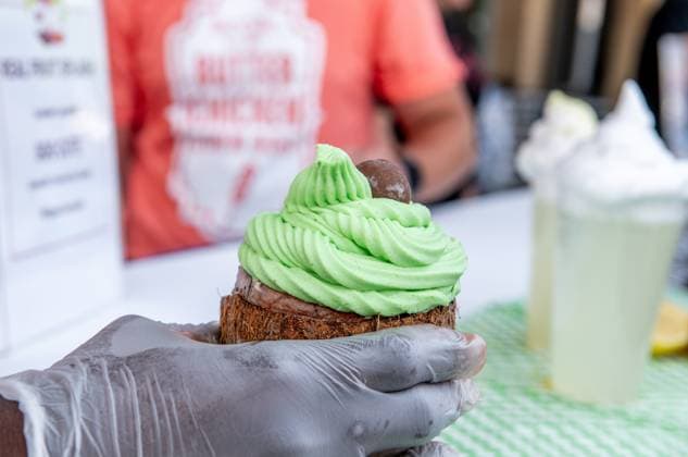 August 14, 2024, Toronto, On, Canada: Avocado coconut ice cream is pictured on media preview day at the Canadian National Exhibition in Toronto on Wednesday, August 14, 2024. Toronto Canada  - ZUMAc35_ 20240814_zaf_c35_036 Copyright: xLauraxProctorx