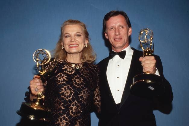 Gena Rowlands and James Woods at the 39th Annual Emmy Awards - September 20, 1987. Copyright: xRalphxDominguez MediaPunchx