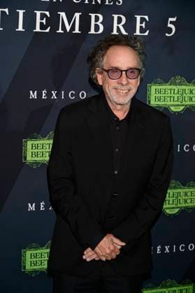 August 14, 2024, Mexico City, Ciudad de Mexico, Mexico: American Director Tim Burton attends the black carpet of Beetlejuice Beetlejuice Fan Event at Cinepolis Toreo Parque Central. on August 14, 2024 in Mexico City, Mexico. Mexico City Mexico - ZUMAe321 20240814_zea_e321_082 Copyright: xCarlosxTischler xEyepixxGroupx