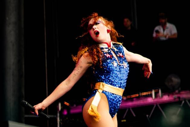 August 11, 2024, San Francisco, Ca, USA: Chappell Roan performs at the Outside Lands 2024 Music and Arts Festival held in Golden Gate Park on August 11, 2024 in San Francisco, California. San Francisco USA - ZUMAs181 20240811_zea_s181_201 Copyright: xAnniexLesserx