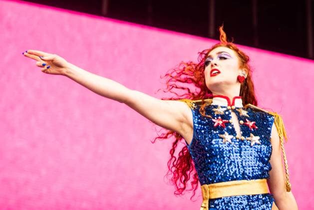 August 11, 2024, San Francisco, Ca, USA: Chappell Roan performs at the Outside Lands 2024 Music and Arts Festival held in Golden Gate Park on August 11, 2024 in San Francisco, California. San Francisco USA - ZUMAs181 20240811_zea_s181_186 Copyright: xAnniexLesserx