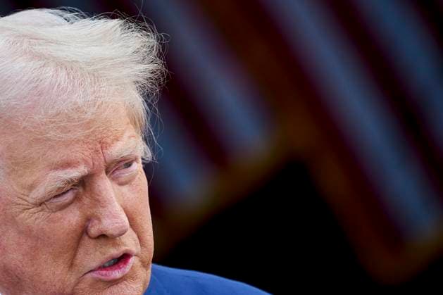 Former US President Donald Trump speaks during a press conference at Trump National Golf Club in Bedminster, New Jersey on Thursday, August 15, 2024. The former president s family business is seeking to build residences and retail inside the Trump National Doral Miami resort, according to documents posted on a City of Doral website.  WAX20240815259 BingxGuan
