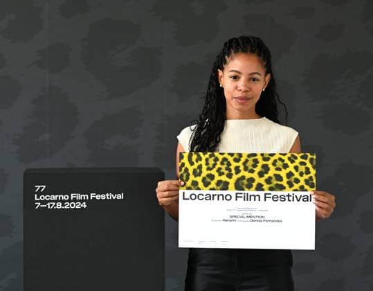 Locarno: Locarno,Switzerland Locarno Film Festival 2024 Award Ceremony photocall Locarno Film Festival 2024 Hanami film by Denise Fernandes director Award In the photo:Denise Fernandes director Award Locarno  - ZUMAp169 20240817_zea_p169_117 Copyright: xNickxZonnax