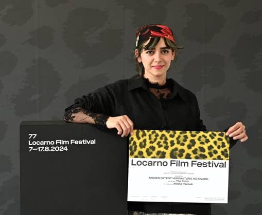 Locarno: Locarno,Switzerland Locarno Film Festival 2024 Award Ceremony photocall Locarno Film Festival 2024 The Form film by Melika Pazouki director Award In the photo:Melika Pazouki director Award Locarno  - ZUMAp169 20240817_zea_p169_135 Copyright: xNickxZonnax