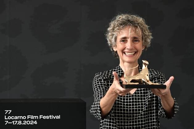 Locarno: Locarno,Switzerland Locarno Film Festival 2024 Award Ceremony photocall Locarno Film Festival 2024 Green Line film by Sylvie Ballyot director Pardo Oro Award In the photo:Sylvie Ballyot director Pardo Oro Award Locarno  - ZUMAp169 20240817_zea_p169_098 Copyright: xNickxZonnax