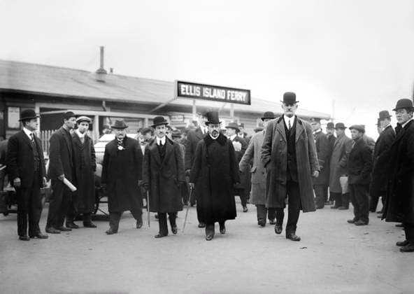 Ex-Venezuelan President Cipriano Castro arriving at Ellis Island, New York City, New York, USA, Bain News Service, December 31, 1912  Copyright: xCircaxImagesx ghi-circa12691