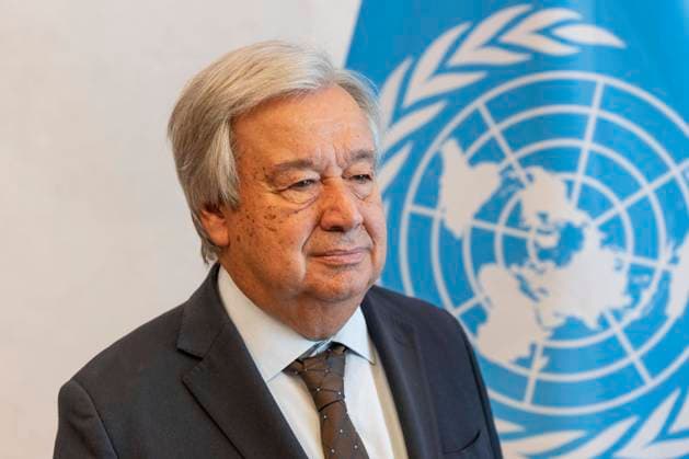 August 19, 2024, New York, New York, United States: Secretary-General Antonio Guterres attends presentation of credentials by Permanent Representative of State of Israel to the UN Danny Danon at UN Headquarters in New York on August 19, 2024 New York United States - ZUMAr339 20240819_znp_r339_035 Copyright: xLevxRadinx