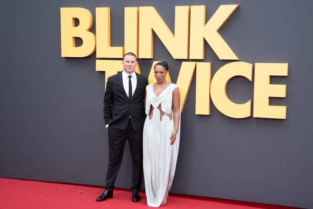 Bilder des Jahres 2024, Entertainment 08 August Blink Twice European Premiere Arrivals at Odeon Luxe, Leicester Square, London Cast members Channing Tatum and Naomi Ackie attends the European Premiere of Blink Twice at Odeon Luxe, Leicester Square, London, England, UK on Monday 19 August, 2024., Credit:Justin Ng Avalon UK, England, London, Odeon Luxe, Leicester Square  Copyright: xJustinxNgx xAvalonx 0899978755