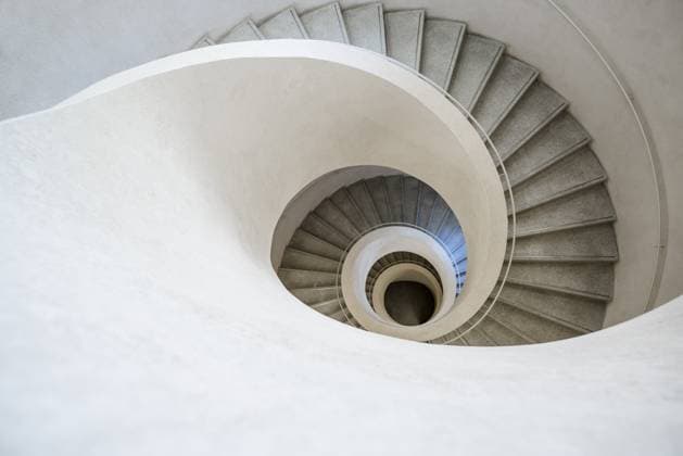 Creative Highlights World Wendeltreppe, Museum Unterlinden, Musée Unterlinden, Neubau der Architekten Herzog und de Meuron, Colmar, Elsass, Frankreich, Europa Spiral staircase, Unterlinden Museum, Musée Unterlinden, new building by architects Herzog and de Meuron, Colmar, Alsace, France, Europe Copyright: imageBROKER DanielxSchoenen ibldjs11080996.jpg