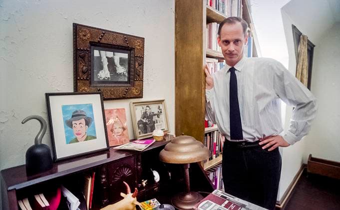 February 4, 2015, Baltimore, Md, USA: American Director and Producer John Waters, three-quarter length portrait at his home, Baltimore, Maryland, USA, Michael Geissinger, 1994 Baltimore USA - ZUMAg145 20150204_aza_g145_001 Copyright: xJTxVintagex