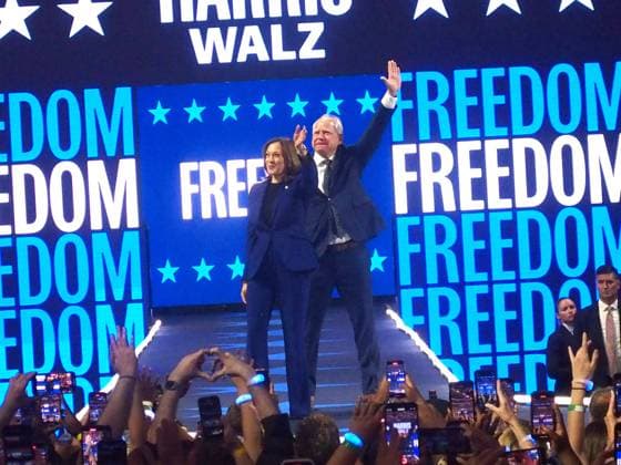 August 20, 2024, New York, New York, USA: Milwaukee Wisconsin August 20 2024 .Vice President Kamala Harris and her running mate Minnesota Governor Tim Walz hold a Campaign rally at the .Fiserv Fourrm on the second night of the Democratic National Convention in Chicago. Chicago USA - ZUMAct2_ 20240820_faf_ct2_043 Copyright: xBrucexCotlerx