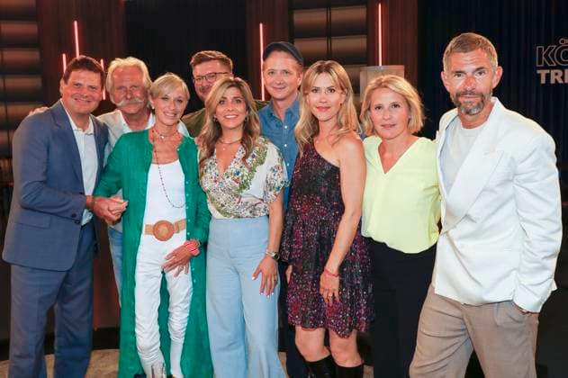 Entertainment Themen der Woche KW34 Entertainment Bilder des Tages Jan Ullrich, Henning Krautmacher, Anke Krautmacher, Philipp Fleiter, Panagiota Petridou, Dennis Gastmann, Wolke Hegenbarth, Susan Link und Micky Beisenherz bei der Aufzeichnung der WDR-Talkshow Kölner Treff im WDR Studio BS 3. Köln, 22.08.2024 *** Jan Ullrich, Henning Krautmacher, Anke Krautmacher, Philipp Fleiter, Panagiota Petridou, Dennis Gastmann, Wolke Hegenbarth, Susan Link and Micky Beisenherz at the recording of the WDR talk show Kölner Treff in WDR Studio BS 3 Cologne, 22 08 2024 Foto:xR.xSchmiegeltx xFuturexImagex koelner_treff2208_4805