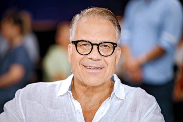 Entertainment Themen der Woche KW34 MDR - Riverboat. Entertainer und Schauspieler Karsten Speck anläßlich der Aufzeichnung der MDR - Talkshow Riverboat am 23.08.2024 in der Mediacity Leipzig. 20240823SFL0014 *** MDR Riverboat entertainer and actor Karsten Speck on the occasion of the recording of the MDR talk show Riverboat on 23 08 2024 at Mediacity Leipzig 20240823SFL0014