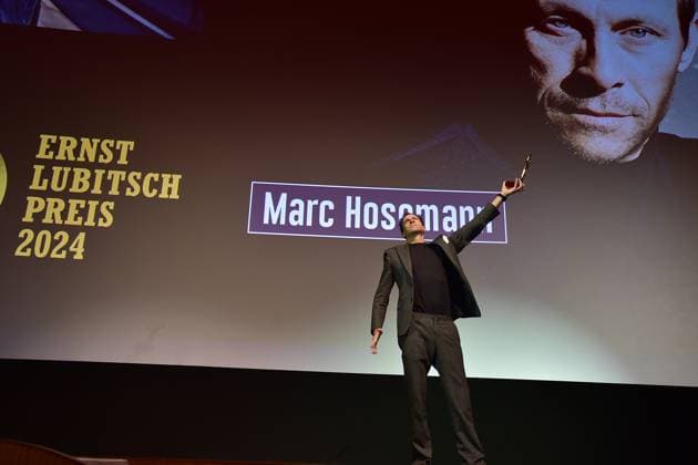 Verleihung des Ernst-Lubitsch-Preises 2024 Der Ernst-Lubitsch-Preis geht an Marc Hosemann für seine schauspielerische Leistung in ãSophia, der Tod und ichÒ.Verleihung des Ernst-Lubitsch-Preises 2024 im Rahmen einer Matinee im Berliner ZOO PALAST statt in Berlin, am 25.08.2024