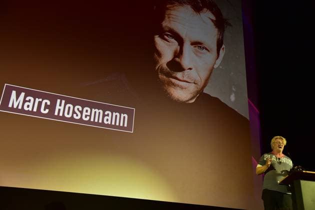 Verleihung des Ernst-Lubitsch-Preises 2024 Detlef Buck , Laudator fuer Marc Hosemann Ankunft, zur Verleihung des Ernst-Lubitsch-Preises 2024 im Rahmen einer Matinee im Berliner ZOO PALAST statt in Berlin, am 25.08.2024