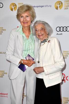 Friede Springer und Margot Friedländer bei der 66. Verleihung vom Ernst-Lubitsch-Preis 2024 im Zoo Palast. Berlin, 25.08.2024