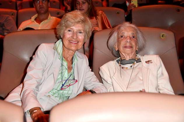 Friede Springer und Margot Friedländer bei der 66. Verleihung vom Ernst-Lubitsch-Preis 2024 im Zoo Palast. Berlin, 25.08.2024