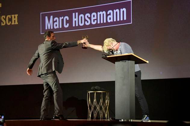 Marc Hosemann und Detlev Buck bei der 66. Verleihung vom Ernst-Lubitsch-Preis 2024 im Zoo Palast. Berlin, 25.08.2024