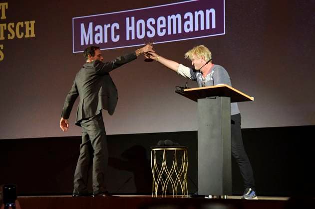 Marc Hosemann und Detlev Buck bei der 66. Verleihung vom Ernst-Lubitsch-Preis 2024 im Zoo Palast. Berlin, 25.08.2024