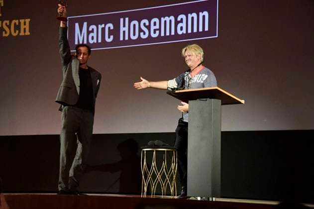 Marc Hosemann und Detlev Buck bei der 66. Verleihung vom Ernst-Lubitsch-Preis 2024 im Zoo Palast. Berlin, 25.08.2024