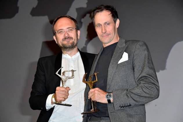 Bilder des Jahres 2024, Entertainment 08 August Entertainment Themen der Woche KW34 Entertainment Bilder des Tages Radek Wegrzyn und Marc Hosemann bei der 66. Verleihung vom Ernst-Lubitsch-Preis 2024 im Zoo Palast. Berlin, 25.08.2024 *** Radek Wegrzyn and Marc Hosemann at the 66 award ceremony of the Ernst Lubitsch Prize 2024 at the Zoo Palast Berlin, 25 08 2024 Foto:xN.xKubelkax xFuturexImagex lubitsch_preis2024_0469