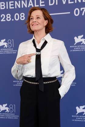 Sigourney Weaver beim Photocall anlässlich der Verleihung des Goldenen Löwen für das Lebenswerk auf der Biennale di Venezia 2024 81. Internationale Filmfestspiele von Venedig im Palazzo del Casino. Venedig, 28.08.2024
