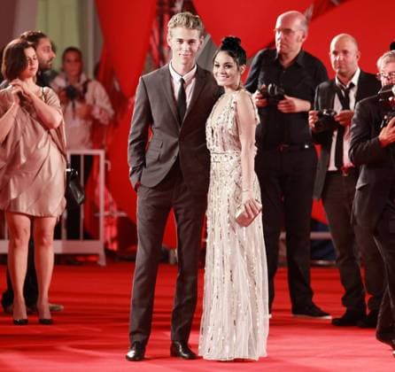 Austin Butler and Vanessa Hudgens at the premiere of Spring Breakers at the Venice Film Festival - 05 September 2012 FAM46139 Copyright: x FAMOUSx 49555578