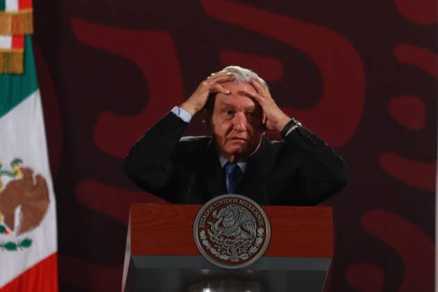 Mexican President Andres Manuel Lopez Obrador, during a briefing conference at National Palace talking about the relationship with Canada and the United States continue, the diplomatic pause is only with the embassies and ambassadors, Ken Salazar of the USA and Graeme C. Clark. Of Canada. on August 28, 2024 in Mexico City, Mexico. Mexico City Mexico - ZUMAe321 20240828_zia_e321_004 Copyright: xCarlosxSantiagox