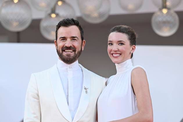 Opening Red Carpet - The 81st Venice International Film Festival, Venice, Italy 28 August 2024 Justin Theroux, Nicole Brydon Bloom during opening Red Carpet - The 81st Venice International Film Festival, Venice, Italy 28 August 2024, Credit:Maria Laura Antonelli Avalon Italy, Venice  Copyright: xMariaxLauraxAntonellix xAvalonx 0902420438