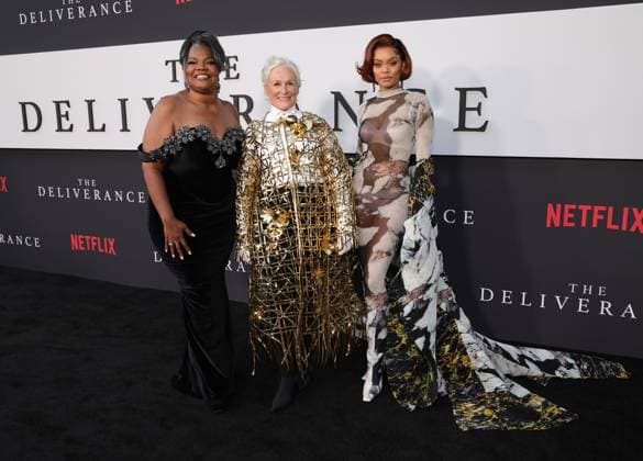 Bilder des Jahres 2024, Entertainment 08 August Entertainment Bilder des Tages LOS ANGELES, CA - AUGUST 28: Mo Nique, Glenn Close and Andra Day at the Netflix Premiere of The Deliverance on August 28, 2024 at the Netflix Tudum Theater in Los Angeles, California. Copyright: xFayexSadoux