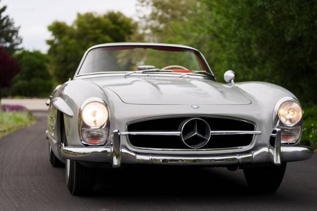 Super rare Mercedes-Benz 300SL Roadster one of only 27 made for sale at Â£2m Story from Jam Press (Rare Mercedes Sale) Pictured: The Mercedes-Benz 300SL and all it s accompanying gear are for sale at Â£2m. Super rare Mercedes-Benz 300SL Roadster one of only 27 made for sale at Â£2m An extremely rare Mercedes-Benz car one of just 27 of its kind is now for sale. The 1957 W198 300SL Roadster™s perhaps most unique design is its five original, PZ Rudge knock-off wheels. These were a special order option; of the models produced between 1957-1963, less than 1.5% have the feature. The vehicle also retains its original numbers matching components and Hepco luggage suitcases. Most of the Factory Rudge Roadsters are  Copyright: xJamxPress www.gullwingmotorcars.com