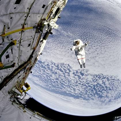 September 16, 1994 - Earth Atmosphere - Astronaut Mark C. Lee tested out the Simplified Aid for EVA Rescue (SAFER) system, a system designed for use in the event a crew member becomes untethered while conducting a spacewalk. Occurring during the STS-64 mission, this was the first untethered U.S. spacewalk in 10 years. This SAFER test was the first phase of a larger SAFER program whose objectives were to establish a common set of requirements for both space shuttle and space station program needs, develop a flight demonstration of SAFER, validate system performance and, finally, develop a production version of SAFER for the shuttle and station programs. Earth Atmosphere - ZUMAz03_ 19940916_shm_z03_883 Copyright: xNASAx