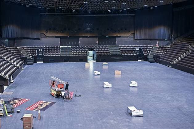 Basel ESC 2025 Entscheid, Konzert, Eurovision Song Contest, 30.08.2024 Basel ist Ausrichter des Eurovision Song Contest 2025. Die St. Jakobshalle von Innen mit Blick auf die Veranstaltungsflaeche. ESC 2025 Entscheid, Konzert, Eurovision Song Contest, 30.08.2024 *** Basel ESC 2025 decision, concert, Eurovision Song Contest, 30 08 2024 Basel is the host of the Eurovision Song Contest 2025 The St Jakobshalle from the inside with a view of the event area ESC 2025 decision, concert, Eurovision Song Contest, 30 08 2024 Copyright: xEibner-Pressefoto ThomasxHessx EP_THS