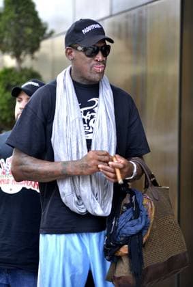 Dennis Rodman leaving the Trump SoHo, New York City - 09 September 2013 FAM49825 Copyright: x FAMOUSx aa62f748