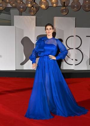 Venice, 81st Venice Film Festival 2024 - Sixth Evening. Red Carpet Filming Italy Award In the photo: Diana Del Bufalo  Copyright: xManuelexMangiarottix xipa-agencyx xIPAx IPA_Agency_IPA49266576