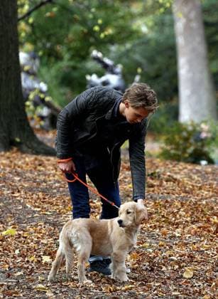 Austin Butler on the set of the TV show The Carrie Diaries in New York City - 06 November 2013 FAM50388 Copyright: x FAMOUSx aa7z7111