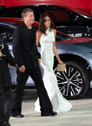 Wolfs Premiere at 81st Venice International Film Festival VENICE, ITALY. September 1, 2024: Brad Pitt & Ines de Ramon at the premiere for Wolfs at the 81st Venice International Film Festival. Picture: Kristina Afanasyeva Featureflash Venice Italy  Copyright: xKristinaxAfanasyevax xFeatureflashx