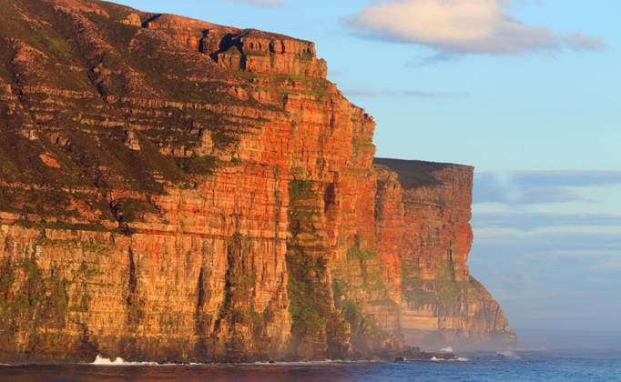 Cliffs at Rackwick Bay, Hoy, Orkney Islands, Scotland, United Kingdom, Europe Copyright: GeraintxTellem 1365-606 RECORD DATE NOT STATED