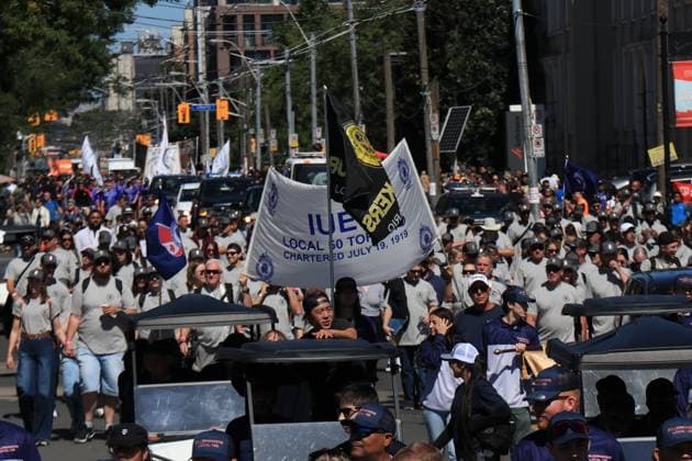 Kanada, Labour Day Parade in Kanada Labour Day Parade, Toronto Canada A large number of people participate in the Labour Day Parade in Downtown Toronto, Canada, on September 2, 2024. Toronto Canada  Copyright: xArrushxChoprax originalFilename: chopra-notitle240902_npThO.jpg
