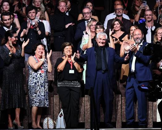 Filmfestspiele in Venedig, Cartier Glory to the Filmmaker Award, Claude Lelouch Venice, 81st Venice International Film Festival, Cartier Glory To The Filmmaker Award Ceremony. Pictured: Claude Lelouch, Kad Merad  Copyright: xAlbertoxTerenghi PoolxPhotoxEvenx xPoolxPhotoxEventsx04x IPA_Agency_IPA49299676